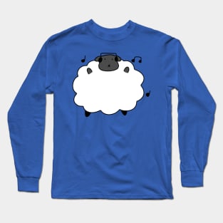 Dancing Headphones Sheep Long Sleeve T-Shirt